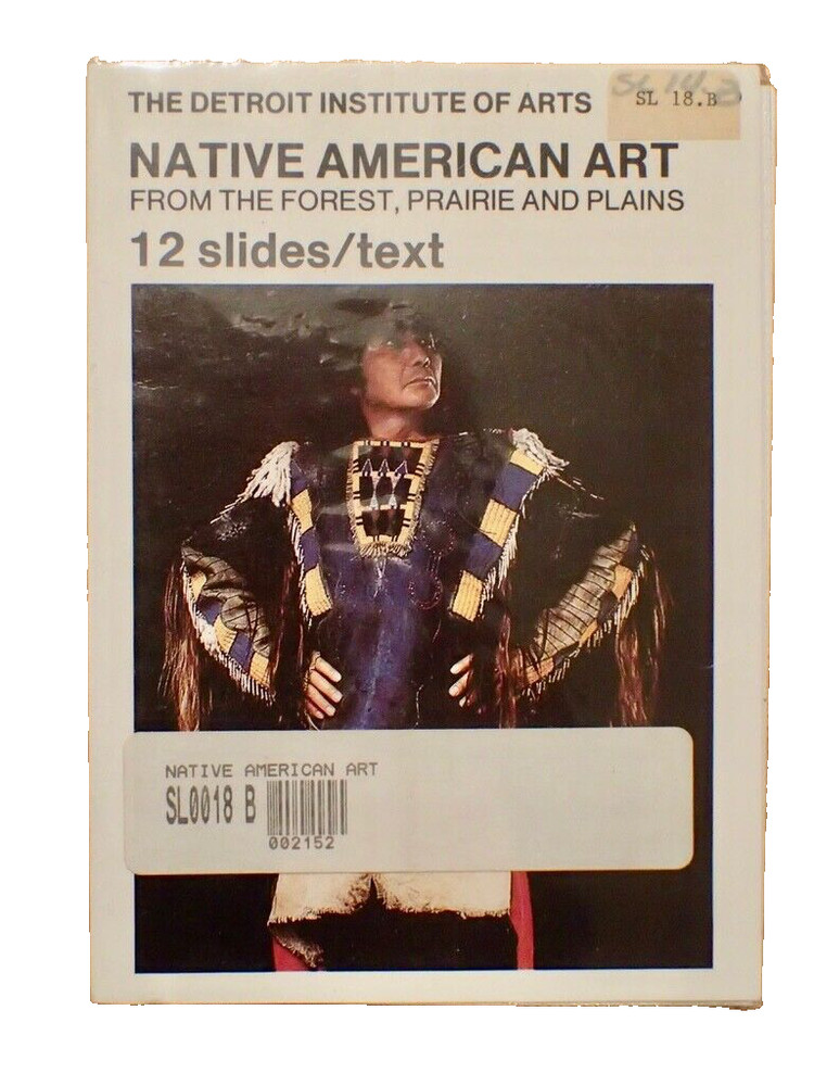 Vtg Detroit Institute Of Arts Native American Art Booklet w/ (6) Slides & Text