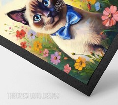 Siamese Cat Digital Painting High Resolution Wall Art Poster Print