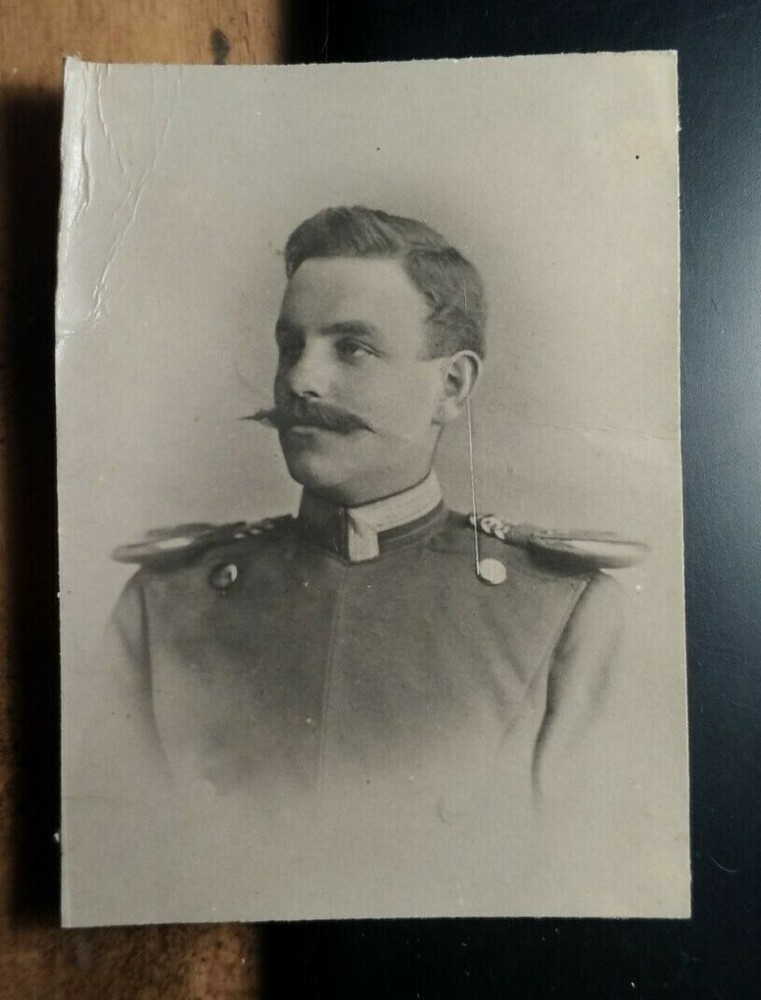 Hermann Stoecker 1884 – 24 years old as soldier officer in uniform/photo