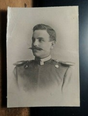 Hermann Stoecker 1884 – 24 years old as soldier officer in uniform/photo