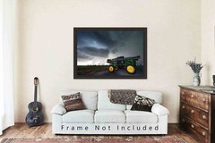 Field Sprayer and Storm in Kansas Agriculture Farm Country Photography Print