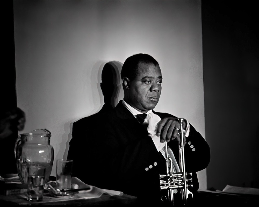Louis Armstrong in Paris c. 1960, reprint – multiple sizes: 1229