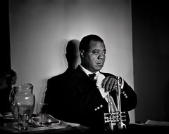 Louis Armstrong in Paris c. 1960, reprint – multiple sizes: 1229