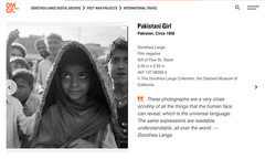 DOROTHEA LANGE Pakistani Girl (1958) Silver Gelatin ex-MoMA Collection