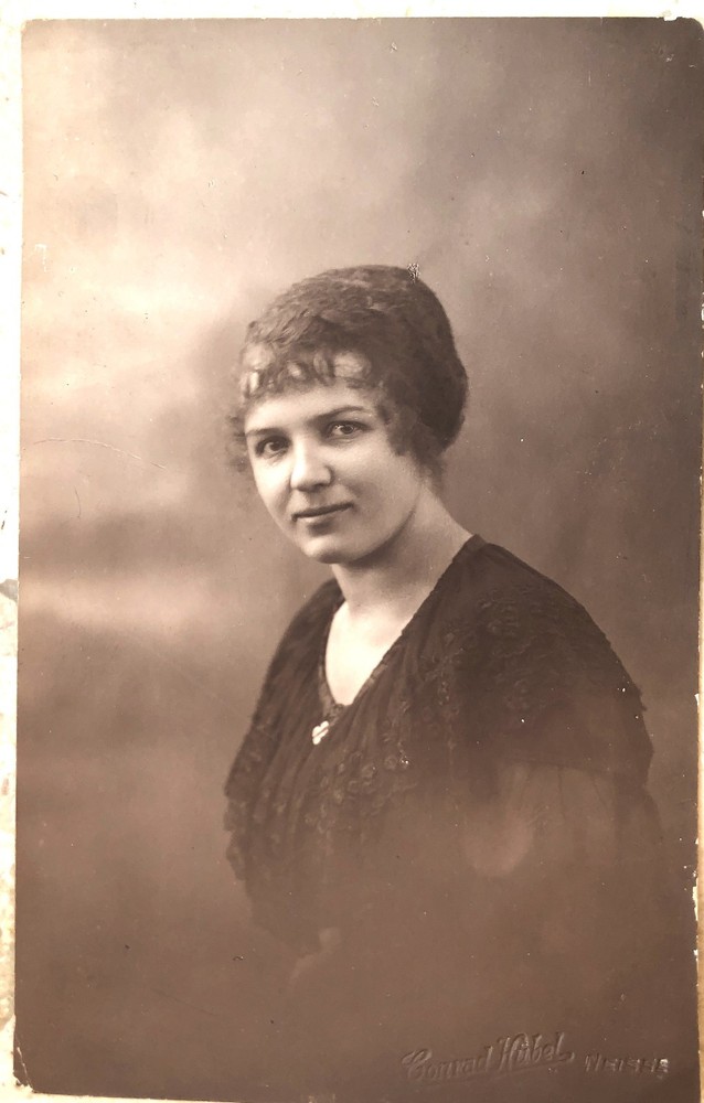 Vintage Postcard, Young Woman Circa 1920