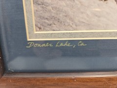 Rainbow Bridge Donner Pass Truckee CA Signed Photo Michael Rose Framed 16.5×13.5