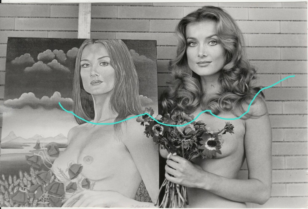 30x20cm vintage archive photo circa 1968 Barbara Bouchet photo