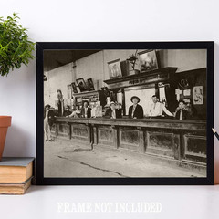 LSA Saloon – Bartenders at Your Service Photo – 11X14 Unframed Print – Great Vin