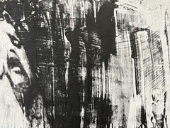 🔥 Vintage Modern Bodybuilding MUSCLE Man Photograph Painting, Lillian BASSMAN