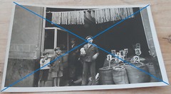 old b/w AGFA PHOTO postcard postcard Italy seller dealer ( rivenditore ) Strada