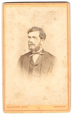 Photography Gebrüder Huff, Worms am Rhein, Speierstraße 84, portrait of a man