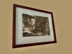 Harry Lines Studios New York NY Framed Photo B&W Adobe Mission Southwest 12×11