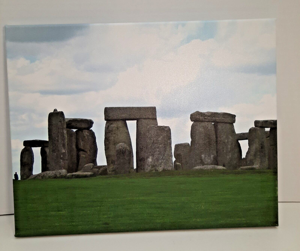Stonehenge Photograph on Canvas Signed 11″ x 14″