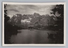 Lake Misurina Province of Belluno Italy 1930 – Hotel Lake Mountains – Old Photo