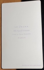 Standing Girl – Young Woman / Circa 1860/70s CDV Le Jeune Paris