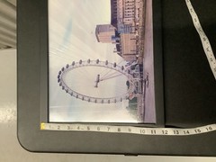 Picture Art of The London Millennial Wheel Photgraph W18.5 In h 12 In Framed