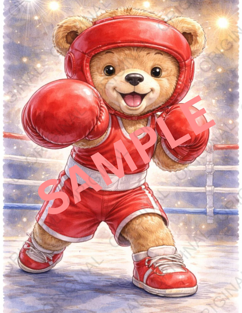 Digital Photo of Bear Boxing