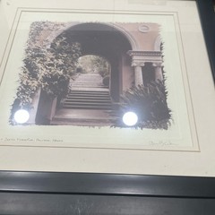 Alan Blaustein European Garden Sepia Set of 3 Framed Landscape Photographs