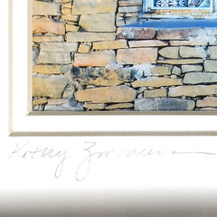 Kathy Zimmerman Photography Acoma New Mexico Stone Building & Window Frame /Matt