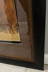 DAVID R STOECKLEIN Mother Child Texas Longhorn Signed Framed Photo 30.5″ x 41″