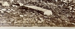 Antique Photograph «TOMB OF DAVID ON MOUNT ZION» mounted on mat board