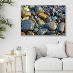 Maine Coast Art, Beach Rocks, Geology Art – Fine Art Photo, Metal, Canvas, Paper