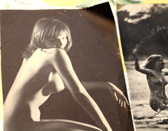 Photo GDR 2x paper nude woman girl the magazine 1966 print magazine AM