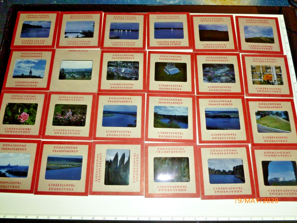 Black Hills South Dakota Red Border Kodachrome 100pc 1960s Slides