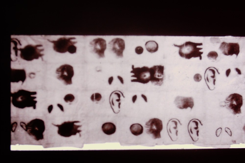 Vintage Art History 35mm Glass Slide Kiki Smith A MAN 1990