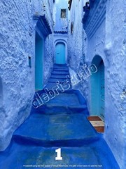 Beautiful Framed, Matted and Signed Photograph of Chefchaouen Morocco 6 Options