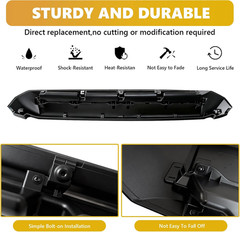 Front Upper Hood Bulge Molding Grille Trim Compatible with 2014-2021 Toyota Tund