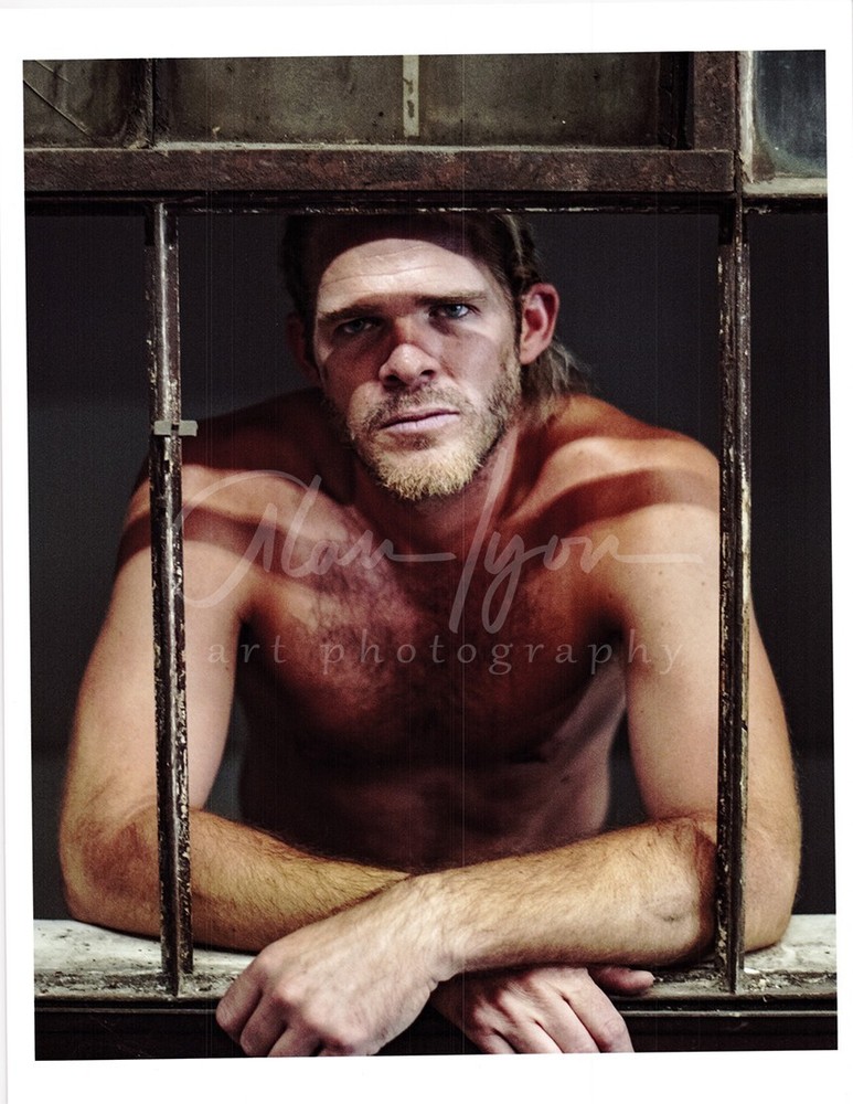 11 X 8.5 Alan Lyon Original Male Photo gay interest (9) Canon broken window 2