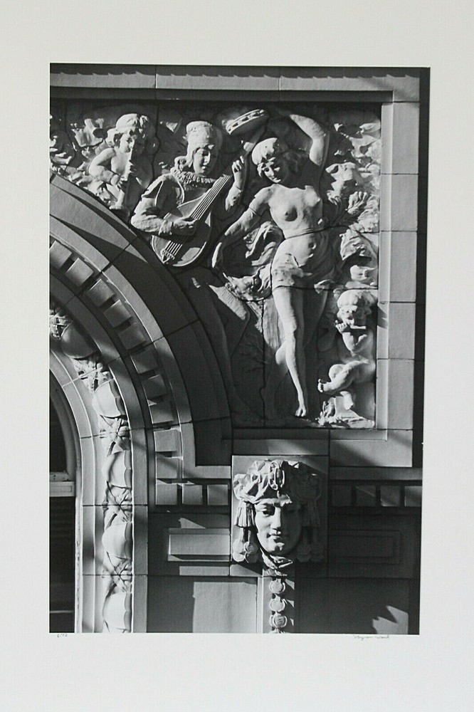 Original Myron Wood Black&White Architectural Photograph Burns Theater 1973