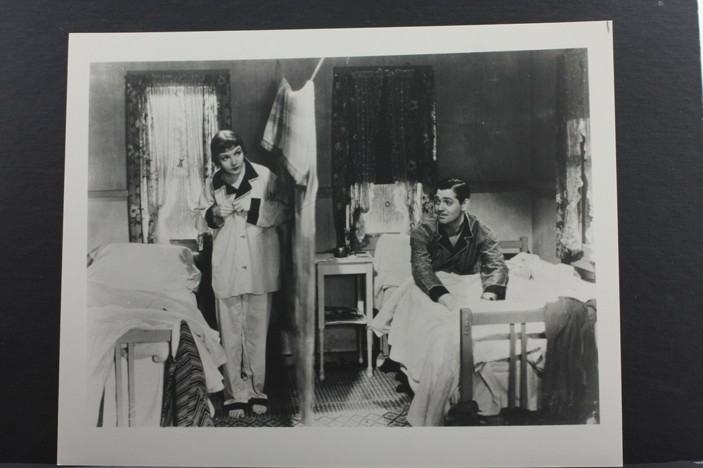 Claudette Colbert Clark Gable Happened One Night Scene- 8×10″ Photo Print L1318F