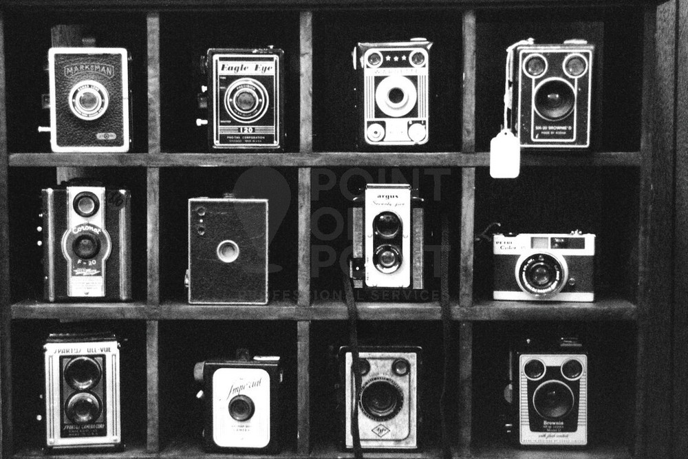 Vintage Cameras Photo Print, «Camera Cubby». Film Photography Wall Art – New!