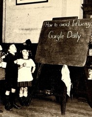 Avoid Influenza, Children Gargling 1929 Fotofolio Art Photo Print Card Flu