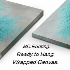 Tree of Life Wall Art for Living Room Bedroom Teal Blue Nature Print Picture …