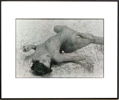 Art Nude VINCENT FRONCZEK Photo «Glenda in Net» Dated 1992 Professionally Framed