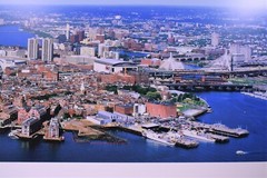 Boston Massachusetts Aerial Skyline – Unframed, Blakeway Panorama Print