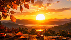Digital Image Picture Photo Wallpaper Background Desktop AI Art Sunset Product