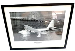 HUGHES H-4 HERCULES «The Spruce Goose» Framed & Matted Photograph 25.5″ x 19.25″