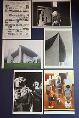 Le Corbusier 6 Postcards Portrait Ronchamp Sculpture Painting France Germany