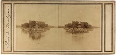 France Paris Wooden Boulogne c1858 Stereo Photo Vintage Album