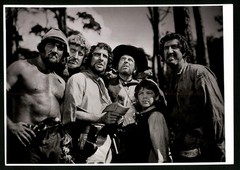 Photograph Actor Robert Newton in a Movie Scene Treasure Island