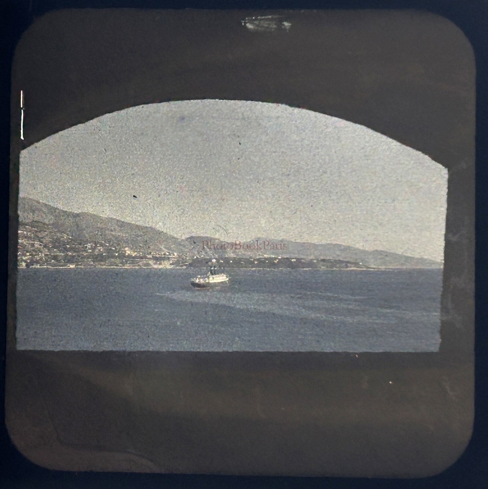 Cap Martin Von Monte-Carlo Photo Autochrome Stereoscope C1910 Original Print