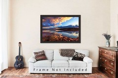 Lake Arcadia Photography Print: Edmond Oklahoma Sky Reflection Landscape Photo