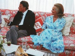 Ronald and Nancy Reagan with Billy and Ruth Graham 1981 Christmas Photo 5″ x 7″