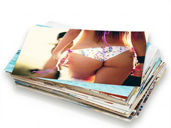 Boudoir Woman Art Photo Print Sexy Ass Girl in Green Panties Poster Card 8×10