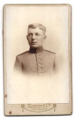 Photograph Samson & Co., Munich, Neuhauserstraße 7, young soldier in uniform