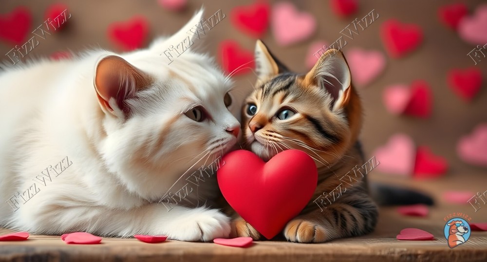 Heartfelt Moment 🐱❤️ – Digital Image Picture Photo Wallpaper Background Desktop